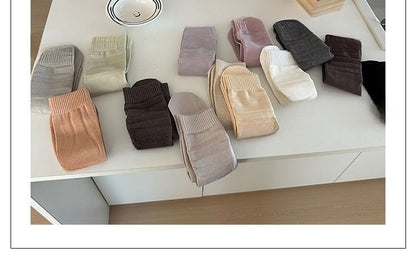 Set of 3 Pairs: Plain Socks