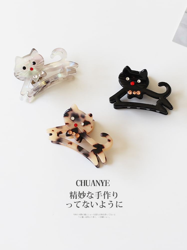 Rhinestone Cat Hair Claw