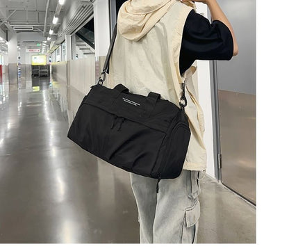 Duffel Lettering Nylon Bag