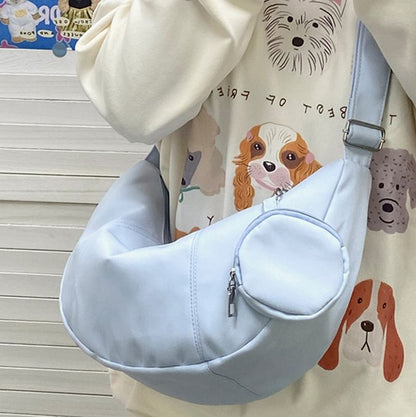 Coin Purse Pouch Crossbody Plain With Zipper