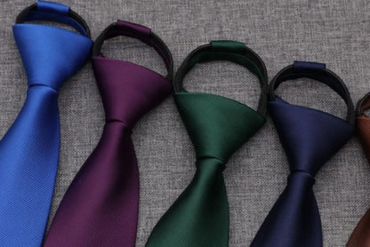 Plain Pre Tied Neck Tie