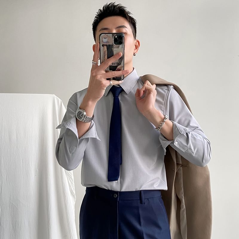 Plain Knit Neck Tie