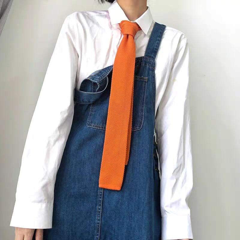 Plain Knit Neck Tie