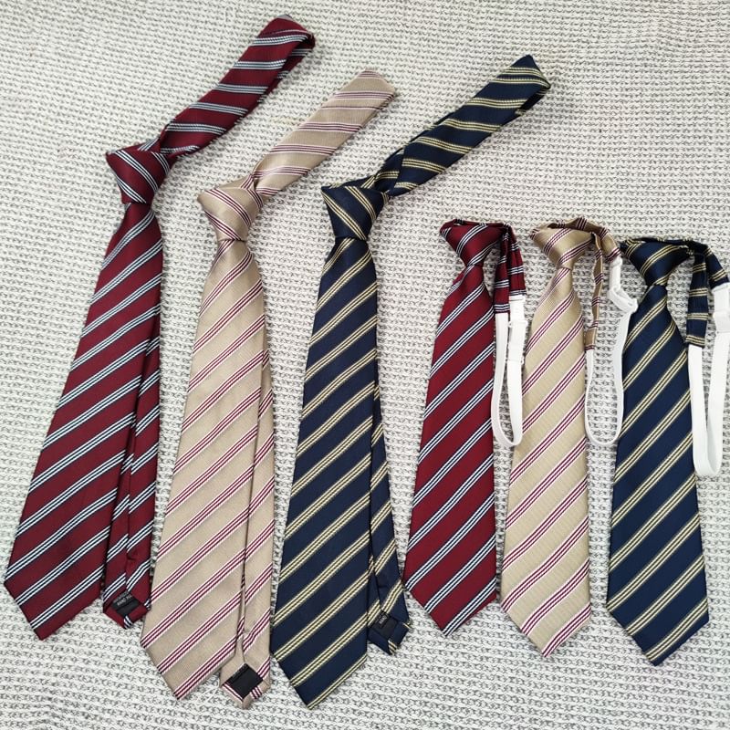 Striped Neck Tie / Pre Tied Neck Tie