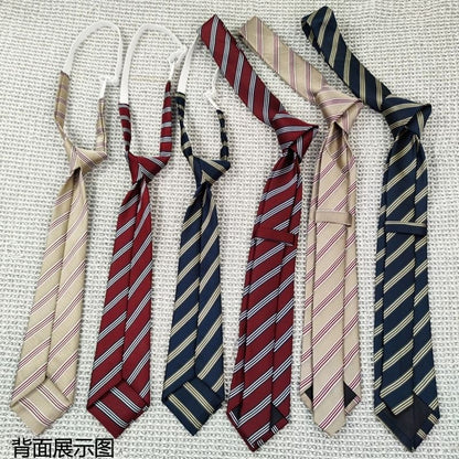 Striped Neck Tie / Pre Tied Neck Tie