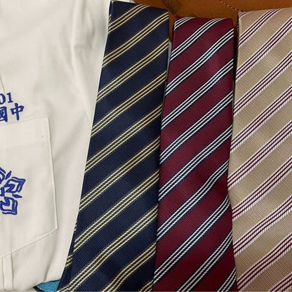 Striped Neck Tie / Pre Tied Neck Tie
