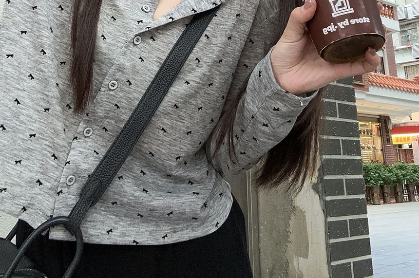 Simple Round Neck Knit Cardigan