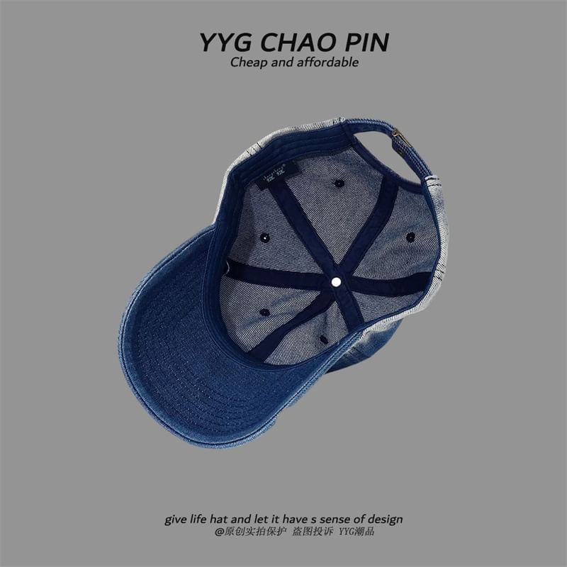 Denim Tie Cap Dye Baseball