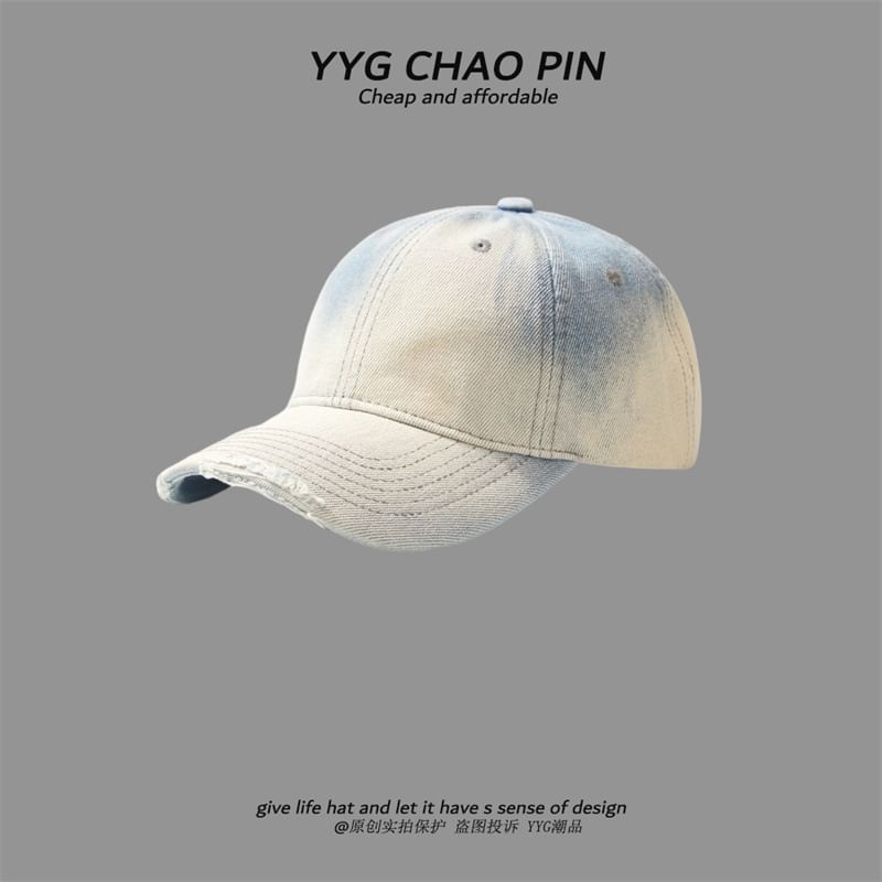 Denim Tie Cap Dye Baseball