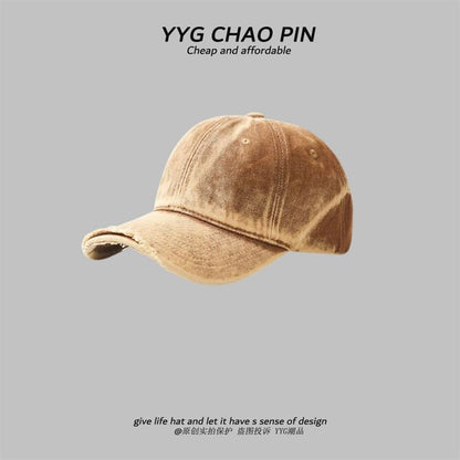 Dye Distressed Baseball Cap Tie