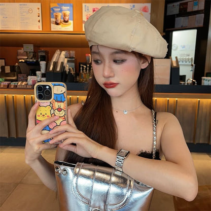 Distressed Plain Beret