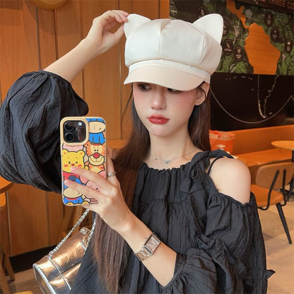 Newsboy Cat Cap Ear