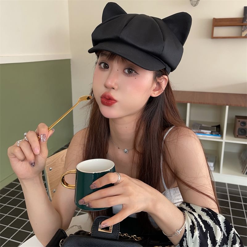 Newsboy Cat Cap Ear