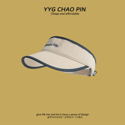 Embroidered Sun Visor Letter