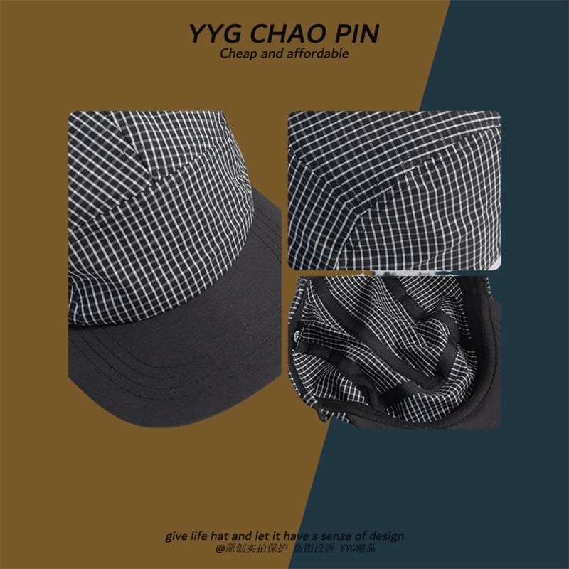 Baseball Cap Plaid