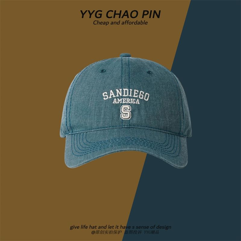 Baseball Cap Letter Embroidered