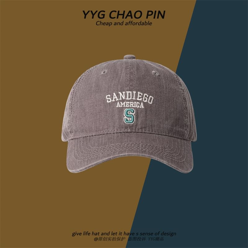 Baseball Cap Letter Embroidered