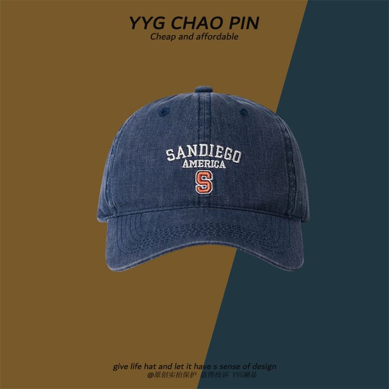 Baseball Cap Letter Embroidered