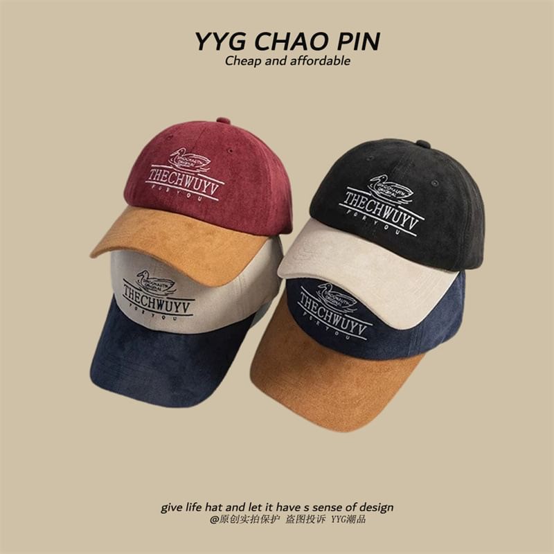 Letter Cap Embroidered Baseball