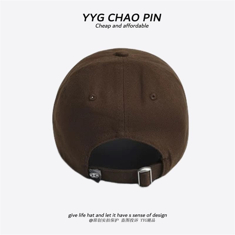 Letter Baseball Embroidered Cap