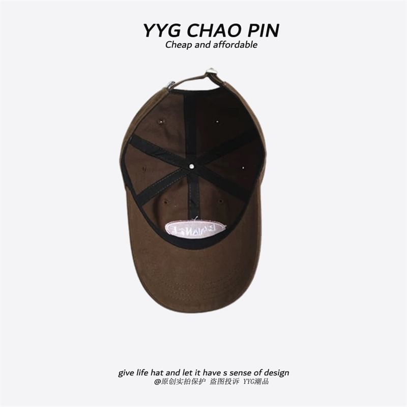 Letter Baseball Embroidered Cap