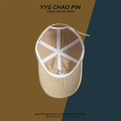 Bear Embroidered Baseball Cap