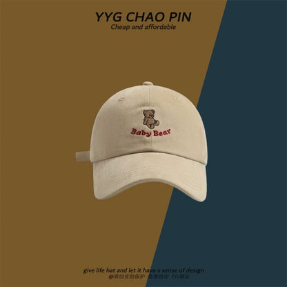 Bear Embroidered Baseball Cap