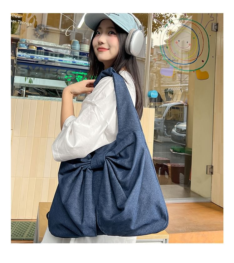 Bow Canvas Tote Bag