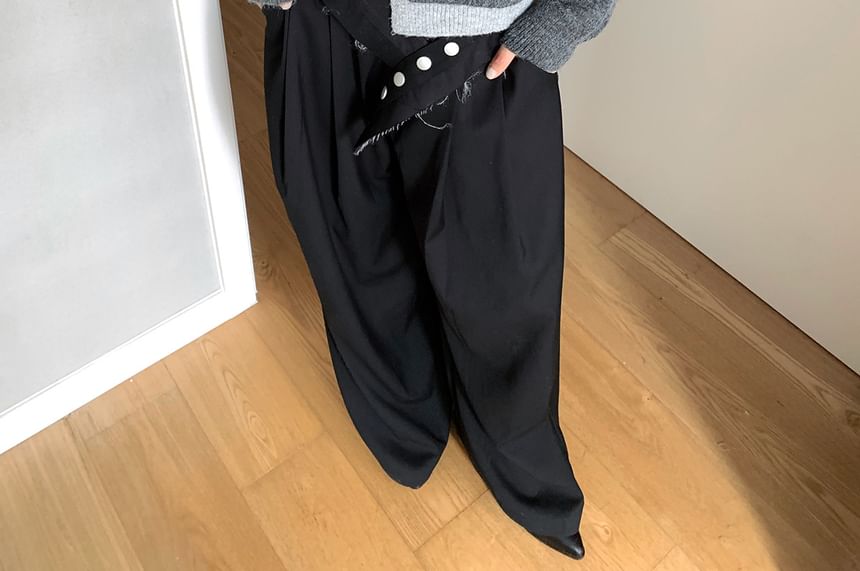 Two-Tone Faux Two-Piece Knit Cardigan