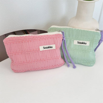 Textured Zip Pouch