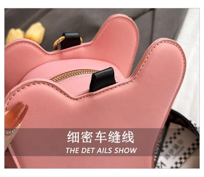 Star Applique Studded Violin Crossbody Bag