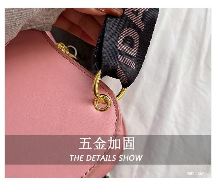 Star Applique Studded Violin Crossbody Bag