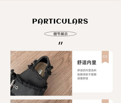 Plain Buckled Ballet Flats