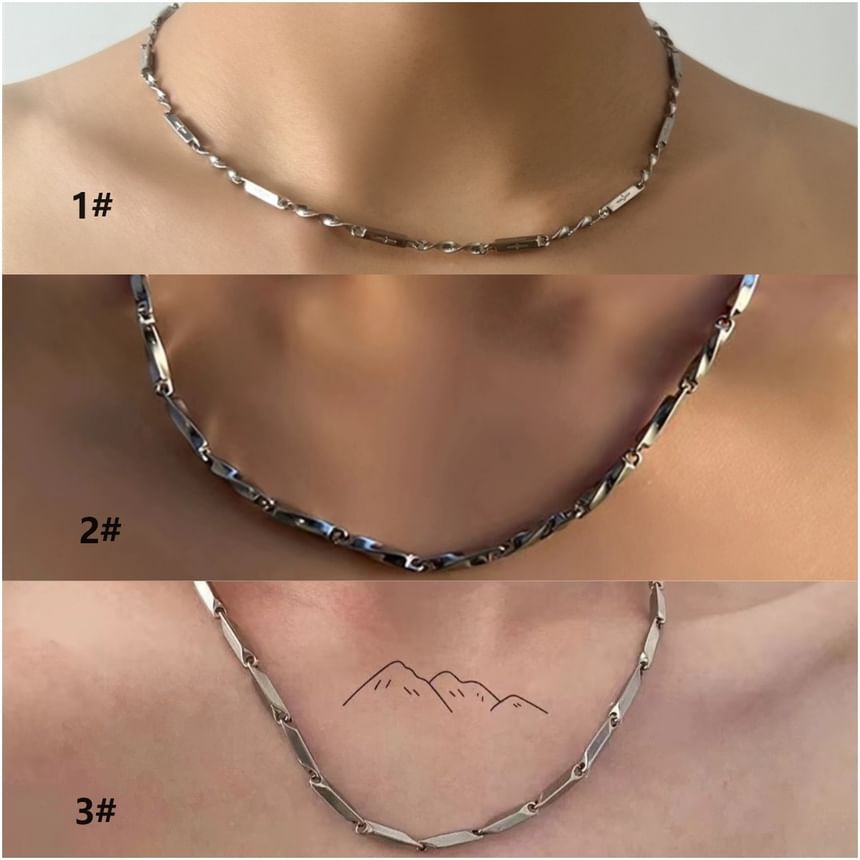 Stainless Steel Choker (Various Designs)