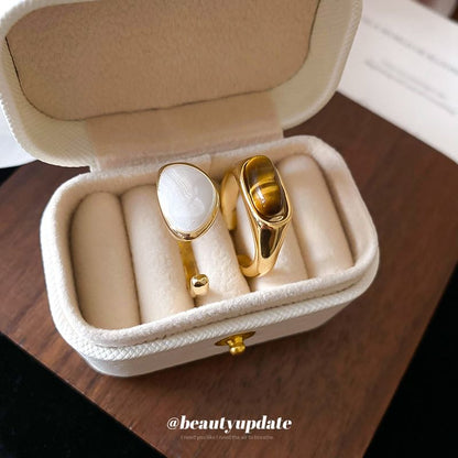 Faux Gemstone / Glaze Alloy Open Ring