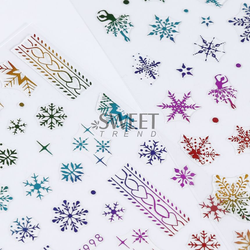 Christmas Nail Art Stickers (Various Designs)