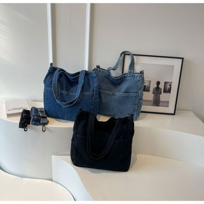 Crossbody Washed Denim Bag