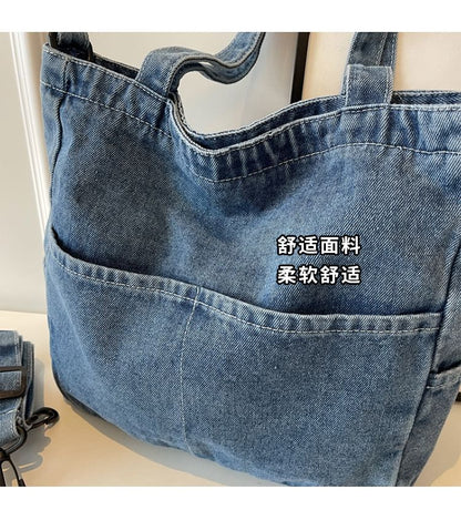 Crossbody Washed Denim Bag