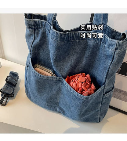 Crossbody Washed Denim Bag