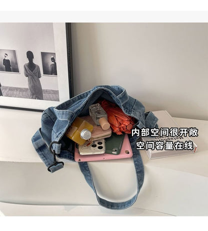 Crossbody Washed Denim Bag