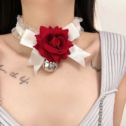 Rose Bell Tulle Choker