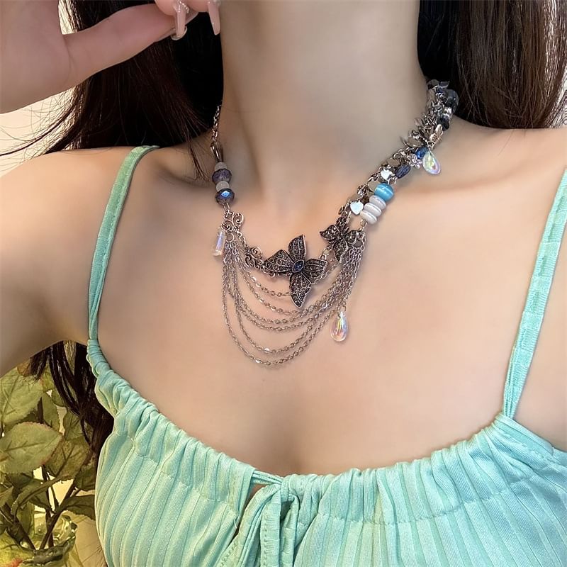 Butterfly Layered Necklace