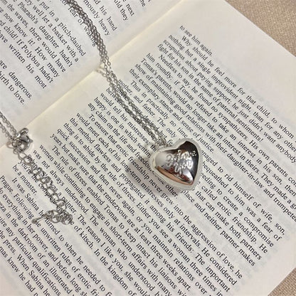 Metallic Heart Necklace