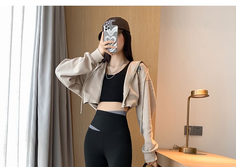 High Waist Two Tone Sports Leggings