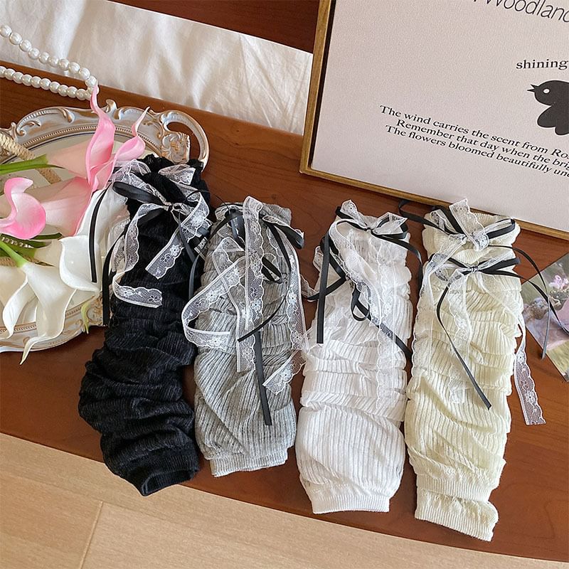 Ribbon Lace Arm Sleeves