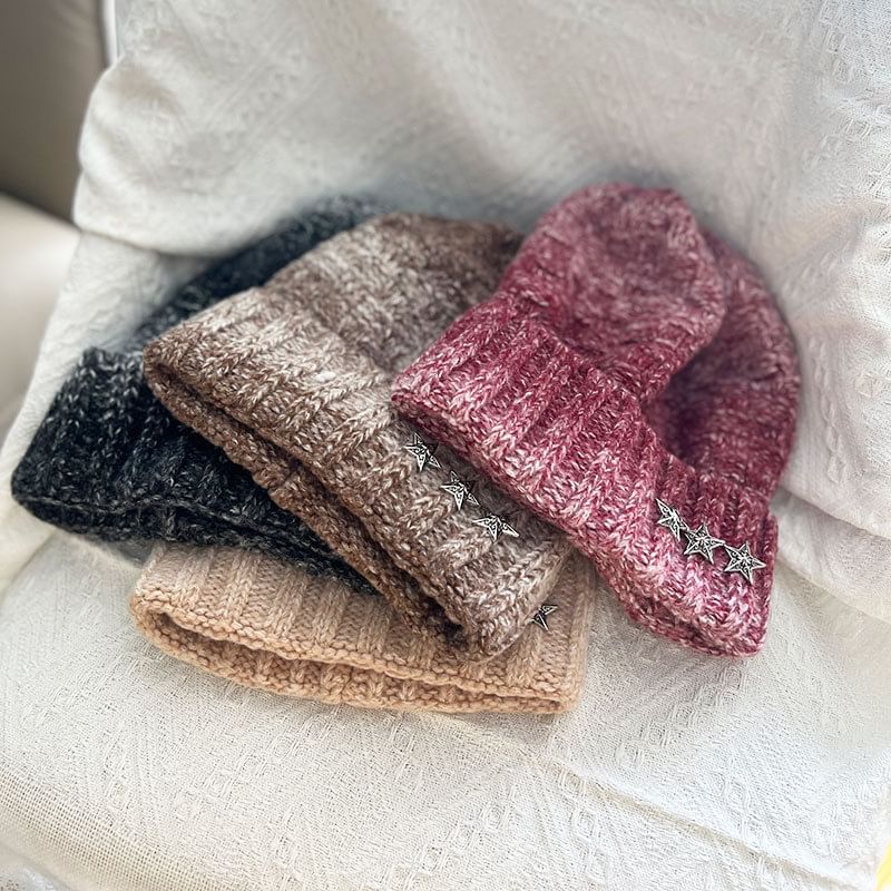 Melange Star Beanie