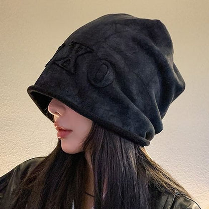 Tie Dye Lettering Applique Beanie