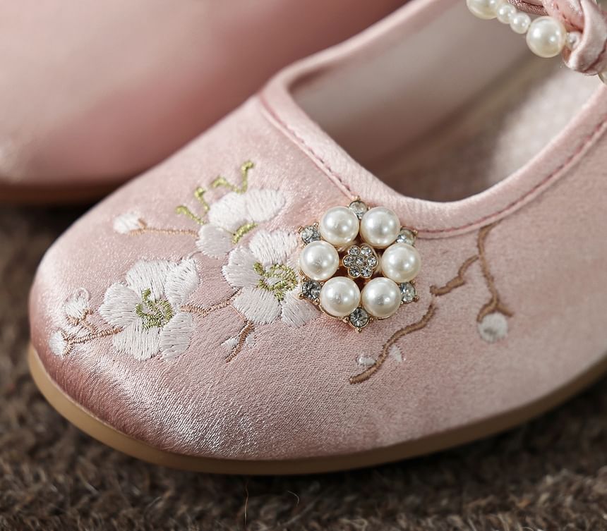 Wedge-Heel Mules Beaded