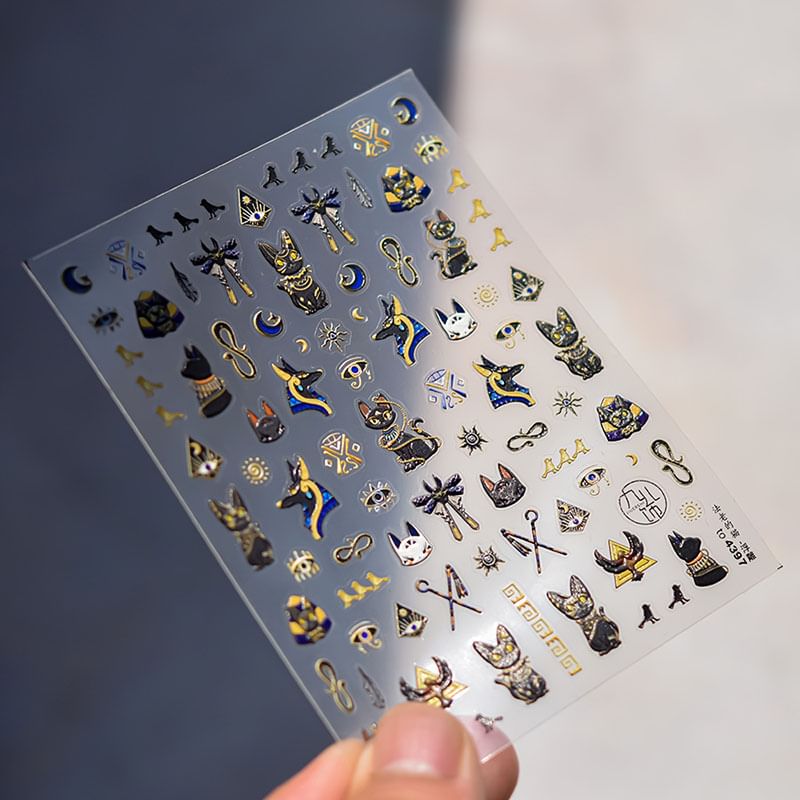 Pharaoh Nail Art Stickers