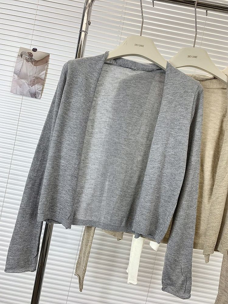 Classic Open Front Cardigan